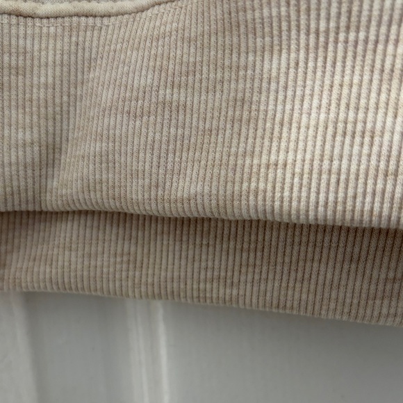 Workshop Republic Clothing Cream Quilted Crew Neck Sweater - Picture 5 of 6